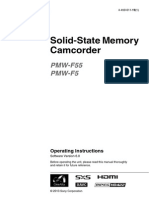 Solid-State Memory Camcorder: PMW-F55 PMW-F5