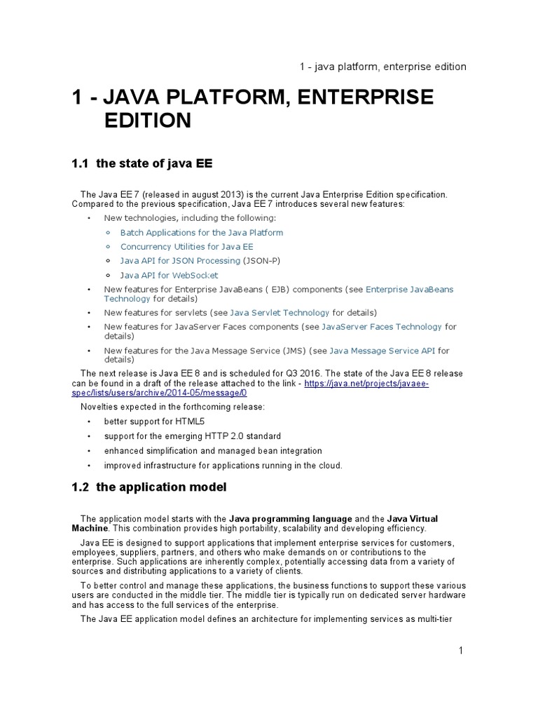 Java EE for Enterprise Developers | PDF | Enterprise Java Beans | Java ...