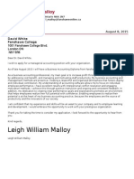 Leigh Malloy Cover Letter