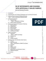 Evaluation of Detergents and Washing Processes