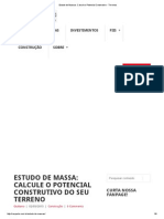 Estudo de Massas - Calcule o Potencial Construtivo - Terrenos