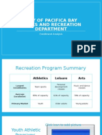 City of Pacifica Bay Parks and Recreation Department: Enrollment Analysis