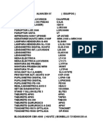 Equipos ópticos y oftalmológicos almacén 07