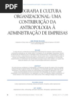 Etnografia e Cultura Organizacional