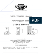 Sechrist 3500 Blender - User Manual