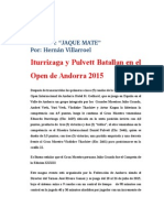 Columna de Ajedrez, Blog de Julian. Miercoles 22 de Julio de 2015