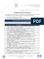 Instrumento de Evaluación Del Pit Evalua El Tutor Ing Voa