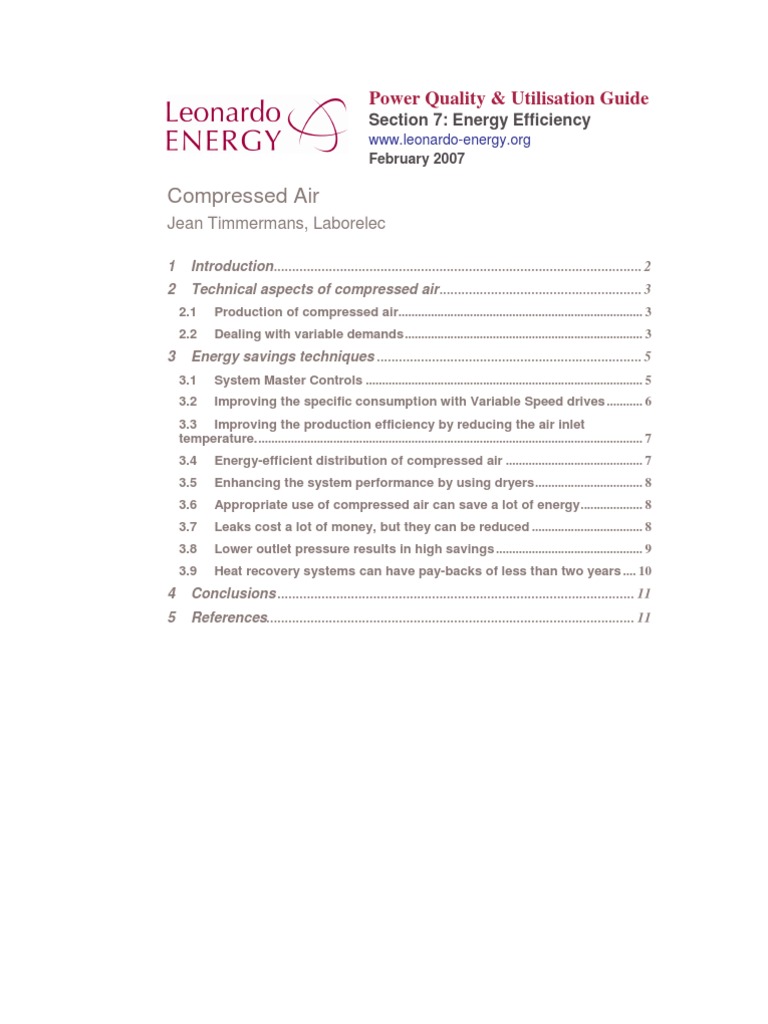 Compressed Air | PDF