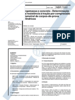 NBR 7222 1994 Ensaio - Argamassa e Concreto - Resistência à Tração Por Compressão Diametral