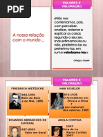 Valores e Valoração