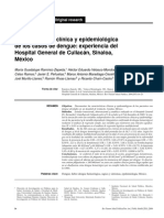Caracterización clínica y epidemiológica  de los casos de dengue
