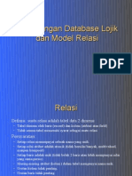 Perancangan Database Lojik Dan Model Relasi