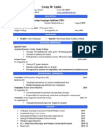 Corey Szalai CV