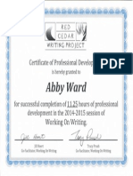 A9 Wow Certificate