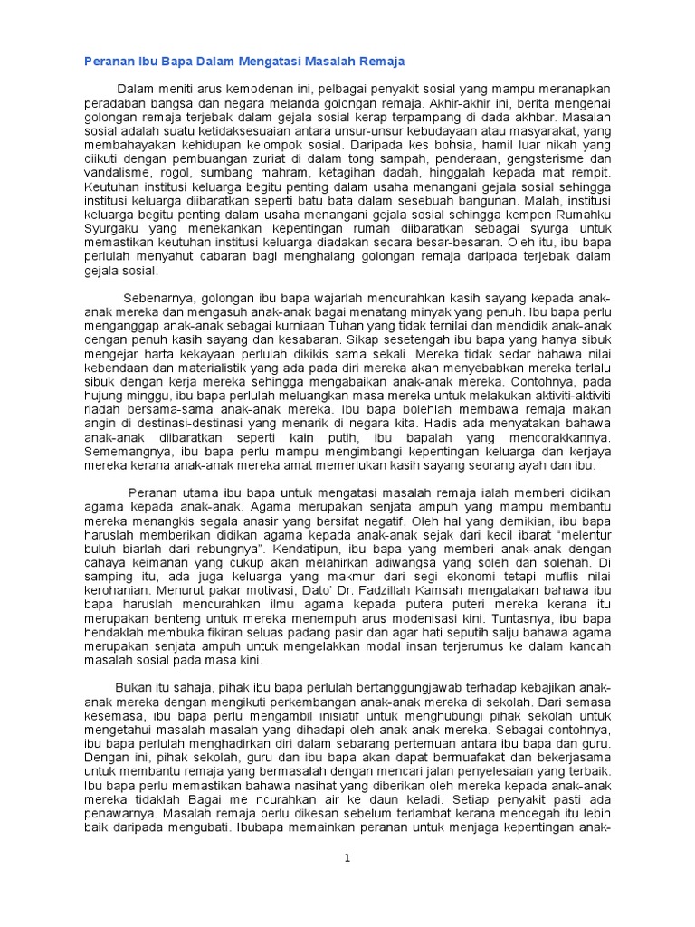 Contoh Karangan BM SPM Jun 2015  PDF