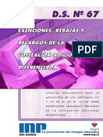 ds 67 sobre extenciones rebajas y recargos de la cotizacion adicional diferenciada.pdf