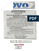 Convocatória de Processo Eleitoral de Ielmo Marinho