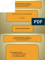 Unidad 2.2 Presupuesto Maestro - Operación, Financiero y Capital