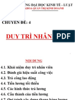 Chuyen de 4 Duy Tri Nhan Vien (Qtnnl Cao Hoc)