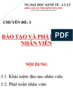 Chuyen de 3 Dao Tao Va Phat Trien (QTNNL Cao Hoc)