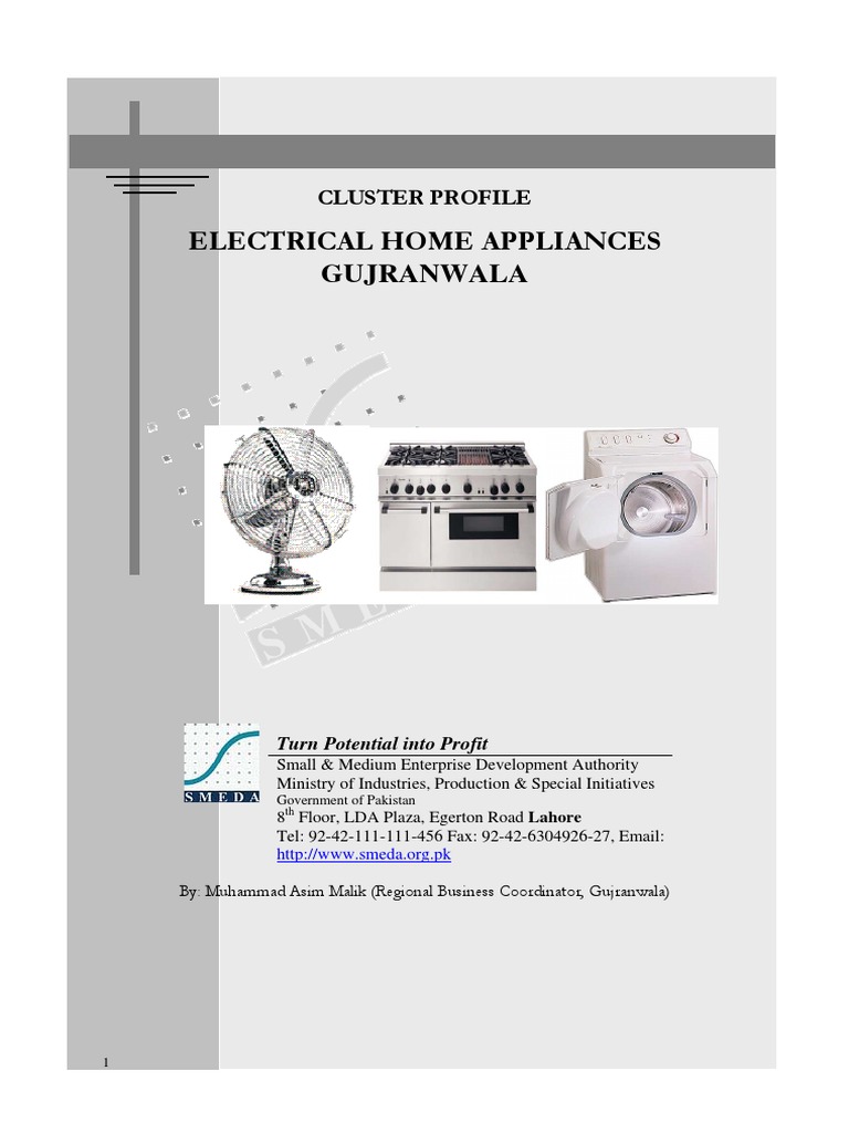 Home Appliances Gujranwala PDF Casting Home Appliance