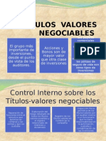 Efectivo y Titulo Valores Negociables