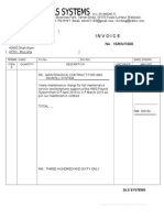 Maintenance Contract Invoice HMS Payroll System