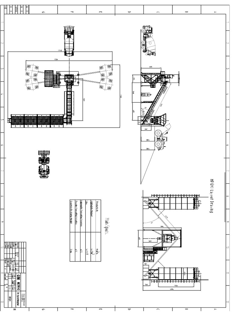 HPG90 Dry Type Batching Plant (Layout Drawing) | PDF