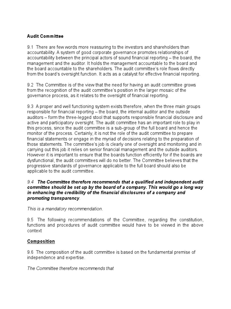 Audit committee essay 08 image