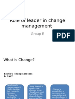 Leader's Role in Change Management