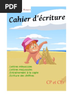 Cahier Écriture CP CE1