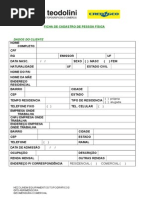 Ficha Credastro Pessoa Fisica