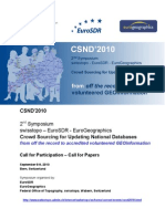 CSND'2010 2nd Symposium Swisstopo – EuroSDR 