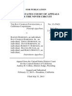 Ray Charles Foundation 9th Cir. Appeal