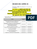 Convocatoria A Profesionales Amplía Plazo