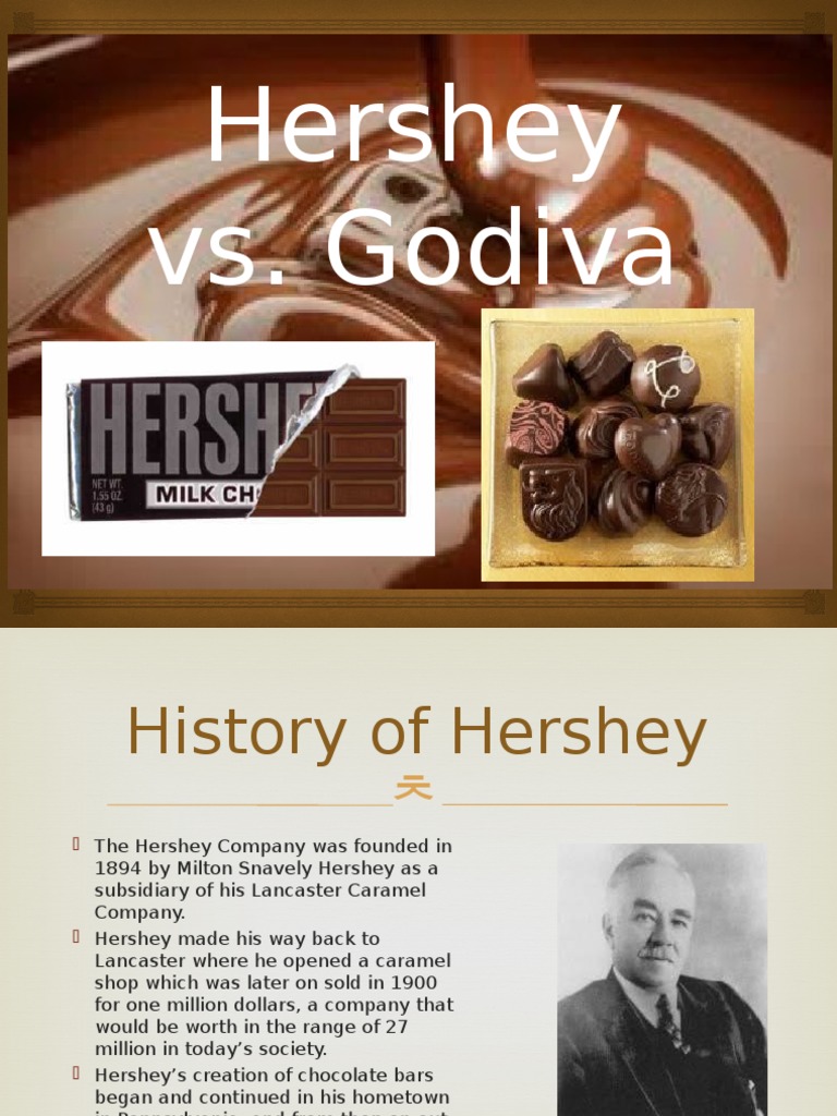 Hershey vs. Godiva Pwpt. Confectionery Chocolate