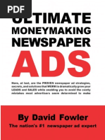 David Fowler - Ultimate Moneymaking Newspaper Ads