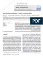 Bioaccumulation of Nitroarenes in Bivalves at Osaka Bay, Japan