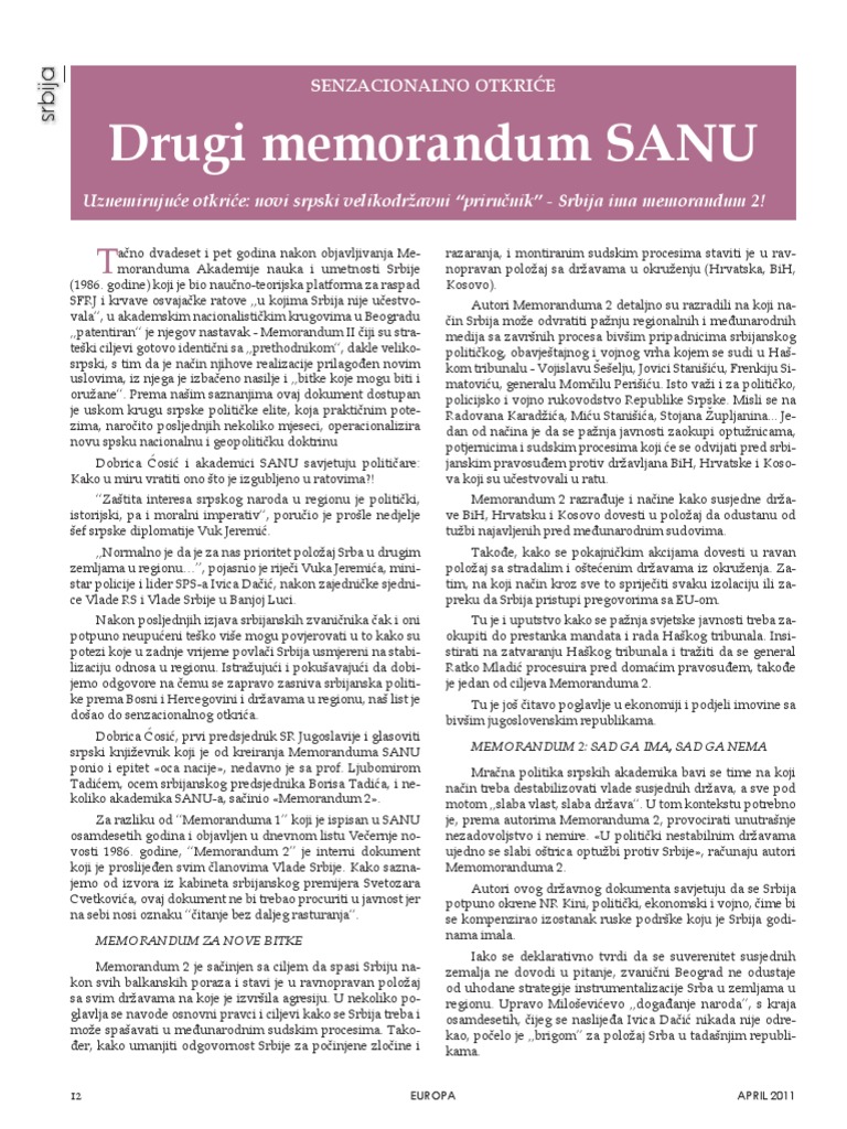 pdf sanu memorandum 2 Memorandum 2..pdf