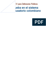 La Prueba Penal en El Proceso Colombiano.