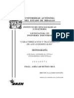 Caracterizacion y Tratamiento de Aguas Residuales