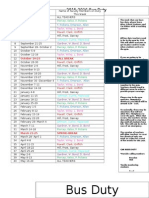 Bus Duty 2015-16