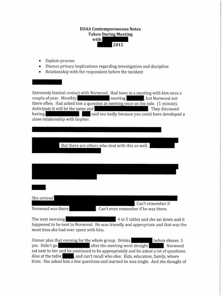 EOAA Notes On MTG With Reporting Party 1 (Redacted For Public Release ...