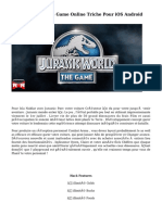 Jurassic World The Game Online Triche Pour iOS Android