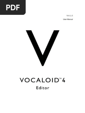 Vocaloid4 Editor Manual Computer File System Software