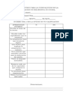 Lista de Cotejo para La Cooevalucion en La Elaboracion de Una Receta de Cocina