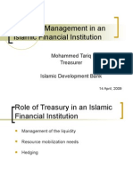 Treasury Management in an Islamic Financial Institution Jeddah 14 April 2009