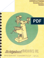 Bridgeport Mill Operators Manual, 1966