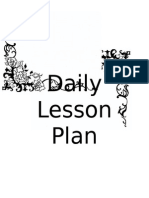 Front Page - Daily Lesson Plan