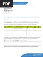 Material Movement Access Form (Annexure 3)